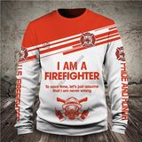New Men Women I am a Firefighter print 3D Hoodies Funny fireman Sweatshirt Fashion cosplay Hooded Long Sleeve zipper Pullover