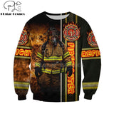 PLstar Cosmos FireFighter Firemen fire Hero Harajuku casual Tracksuit 3D Print Hoodie/Sweatshirt/Jacket/Mens Womens pullover-1