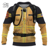 Men women Firefighter USA Flag Print 3d hoodies firemen jacket Sweatshirts zipper Unisex long sleeve Pullover tracksuit coat