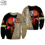 PLstar Cosmos Firemen Firefighter Suit Super Hero NewFashion Casual Unisex 3DPrint Zipper/Hoodies/Sweatshirt/Jacket/Men/Women T9
