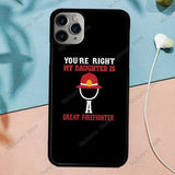 Firefighter Thin Red Line Flag Fireman Axe Phone Case Fundas For iPhone 11 Pro Max 7 7Plus 6S 5S 8 8Plus X XS Max XR