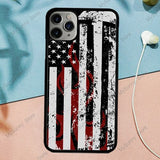 Firefighter Thin Red Line Flag Fireman Axe Phone Case Fundas For iPhone 11 Pro Max 7 7Plus 6S 5S 8 8Plus X XS Max XR