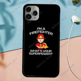 Firefighter Thin Red Line Flag Fireman Axe Phone Case Fundas For iPhone 11 Pro Max 7 7Plus 6S 5S 8 8Plus X XS Max XR