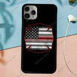 Firefighter Thin Red Line Flag Fireman Axe Phone Case Fundas For iPhone 11 Pro Max 7 7Plus 6S 5S 8 8Plus X XS Max XR