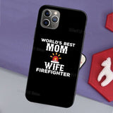 Proud Firefighter Mom Quotes Case For iPhone 11 Pro Max SE 2020 6S 8 7 Plus X XR XS Max Back Cover Shell