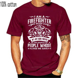 Firefighter Fireman T-Shirt 100% Premium Cotton