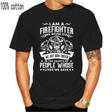 Firefighter Fireman T-Shirt 100% Premium Cotton