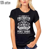 Firefighter Fireman T-Shirt 100% Premium Cotton