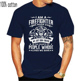 Firefighter Fireman T-Shirt 100% Premium Cotton