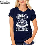 Firefighter Fireman T-Shirt 100% Premium Cotton