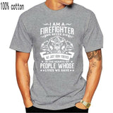Firefighter Fireman T-Shirt 100% Premium Cotton