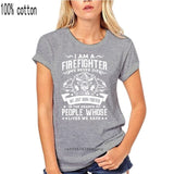 Firefighter Fireman T-Shirt 100% Premium Cotton