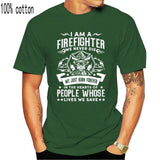 Firefighter Fireman T-Shirt 100% Premium Cotton