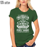 Firefighter Fireman T-Shirt 100% Premium Cotton