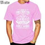 Firefighter Fireman T-Shirt 100% Premium Cotton