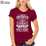 Firefighter Fireman T-Shirt 100% Premium Cotton