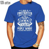 Firefighter Fireman T-Shirt 100% Premium Cotton