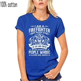 Firefighter Fireman T-Shirt 100% Premium Cotton