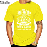 Firefighter Fireman T-Shirt 100% Premium Cotton