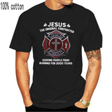 From Burning Black Jesus The Original T-Shirt S-3Xl Firefighter Keeping People