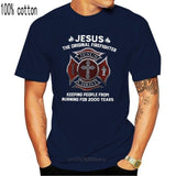 From Burning Black Jesus The Original T-Shirt S-3Xl Firefighter Keeping People