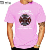 From Burning Black Jesus The Original T-Shirt S-3Xl Firefighter Keeping People