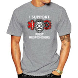 I Support Responders T-Shirt Firefighter EMS EMT Tee Shirt