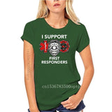 I Support Responders T-Shirt Firefighter EMS EMT Tee Shirt