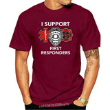 I Support Responders T-Shirt Firefighter EMS EMT Tee Shirt