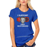 I Support Responders T-Shirt Firefighter EMS EMT Tee Shirt