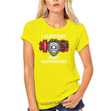 I Support Responders T-Shirt Firefighter EMS EMT Tee Shirt
