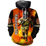 Newest 3D Print Firefighter Suit Fireman cosplay Hooded sweatshirt party suit men streetwear good quality hoodies Fashion tops 5