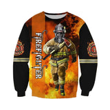 Newest 3D Print Firefighter Suit Fireman cosplay Hooded sweatshirt party suit men streetwear good quality hoodies Fashion tops 5