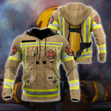 Strong Firefighter Art 3D Printed Men Hoodie Autumn and winter Unisex Deluxe Sweatshirt Zip Pullover Casual Streetwear KJ394