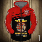 PLstar Cosmos 3DPrint FireFighter Firemen Fire Hero Harajuku Cozy Streetwear NewFashion Funny Zip/Hoodie/Sweatshirt Men/Women -2