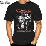 Firefighter Dad Mens Funny Fireman T-Shirt Fire Brigade Service Sam Father Day T Shirt O-Neck Fashion Casual High Quality