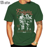 Firefighter Dad Mens Funny Fireman T-Shirt Fire Brigade Service Sam Father Day T Shirt O-Neck Fashion Casual High Quality
