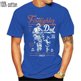Firefighter Dad Mens Funny Fireman T-Shirt Fire Brigade Service Sam Father Day T Shirt O-Neck Fashion Casual High Quality
