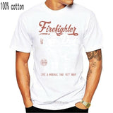 Firefighter Dad Mens Funny Fireman T-Shirt Fire Brigade Service Sam Father Day T Shirt O-Neck Fashion Casual High Quality