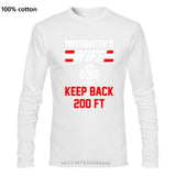 Fashion Hot sale 100% cotton Firefighter Couple T Shirts Husband And Wife Cool Matching T-shirts Gift ideas Tee shirt