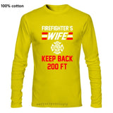 Fashion Hot sale 100% cotton Firefighter Couple T Shirts Husband And Wife Cool Matching T-shirts Gift ideas Tee shirt