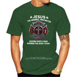 From Burning Black Jesus The Original T-Shirt S-3Xl Firefighter Keeping People