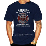 From Burning Black Jesus The Original T-Shirt S-3Xl Firefighter Keeping People