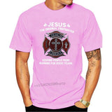 From Burning Black Jesus The Original T-Shirt S-3Xl Firefighter Keeping People
