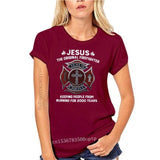 From Burning Black Jesus The Original T-Shirt S-3Xl Firefighter Keeping People