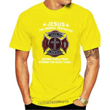 From Burning Black Jesus The Original T-Shirt S-3Xl Firefighter Keeping People