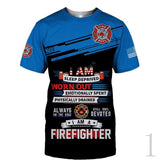2020 New Fashion Men hoodie 3D Printed FireFighter Firemen T-shirt Tees Shorts Sleeve Apparel Unisex Cosplay Casual Streetwear-1