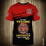 2020 New Fashion Men hoodie 3D Printed FireFighter Firemen T-shirt Tees Shorts Sleeve Apparel Unisex Cosplay Casual Streetwear-1