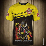 2020 New Fashion Men hoodie 3D Printed FireFighter Firemen T-shirt Tees Shorts Sleeve Apparel Unisex Cosplay Casual Streetwear-1