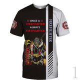 2020 New Fashion Men hoodie 3D Printed FireFighter Firemen T-shirt Tees Shorts Sleeve Apparel Unisex Cosplay Casual Streetwear-1